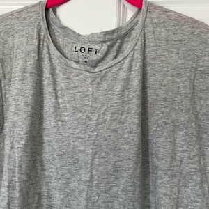LOFT cap sleeve peplum tee size medium